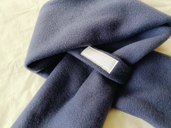 画像5: フリースマフラー【紺】星 (5)