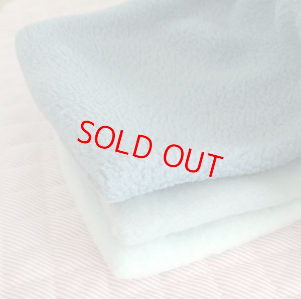 画像13: フリースリボンマフラー【水色】 (13)