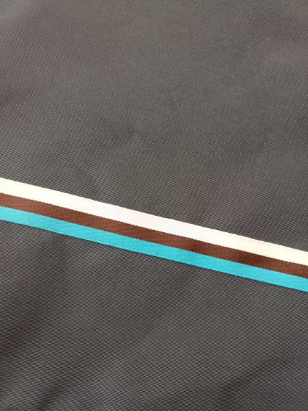 画像2: スクールバック【30×40×10】紺　ストライプ　早稲田実業初等部仕様 (2)