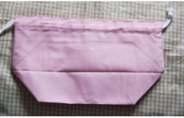 画像3: 封筒型＆巾着型　お弁当６点セット【コードレーンピンク】白百合幼稚園仕様 (3)