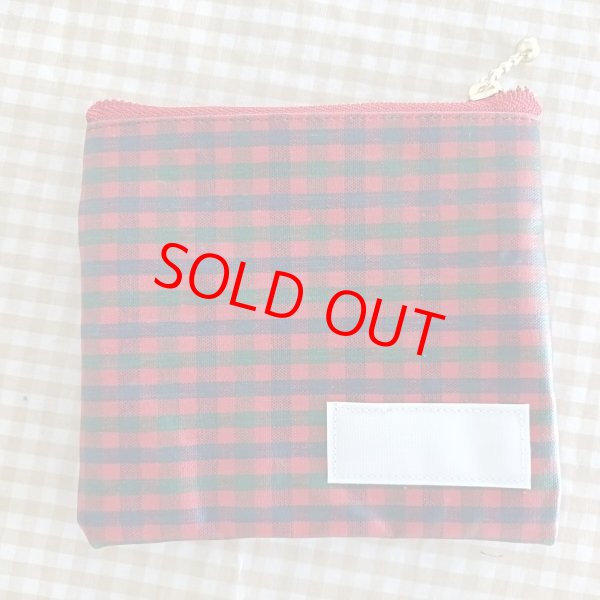 画像1: おしぼり入れ【チェック】 (1)