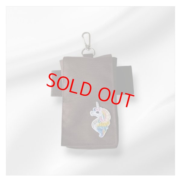 画像1: Mサイズ　KIDS携帯ケース【茶】フック仕様　ユニコーン (1)