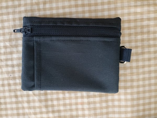 画像2: コインケース付き定期入れ【紺グログラン】お花 (2)