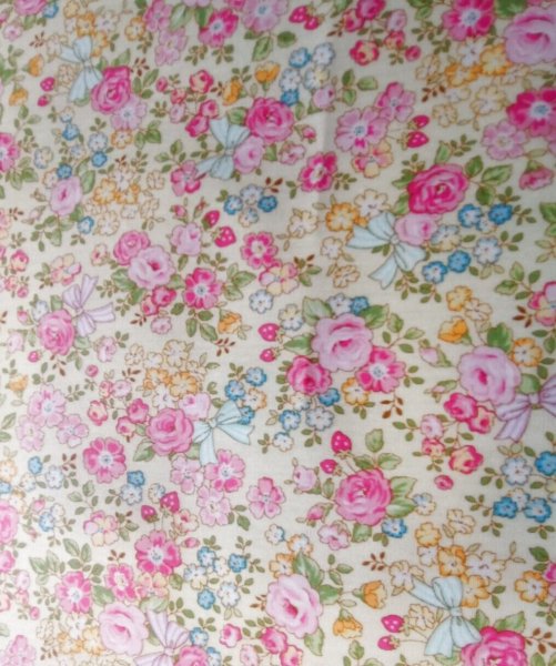 画像1: 図工マット 【40×60】お花リボン (1)