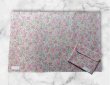 画像1: 図工マット&ケース 【40×60】お花リボン (1)