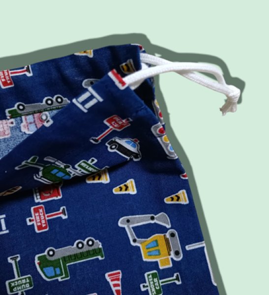 画像3: sale コップ袋　給食袋【17×20】働く車 (3)