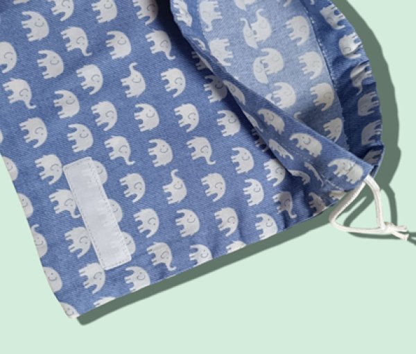 画像3: sale コップ袋　給食袋【17×20】ぞう (3)