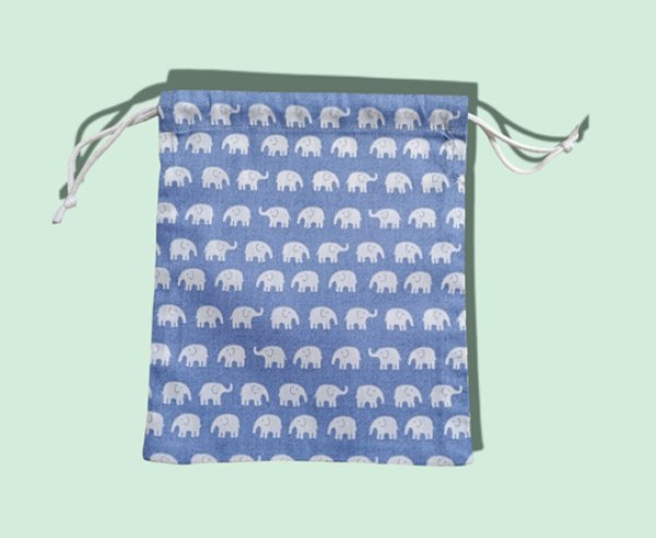 画像2: sale コップ袋　給食袋【17×20】ぞう (2)