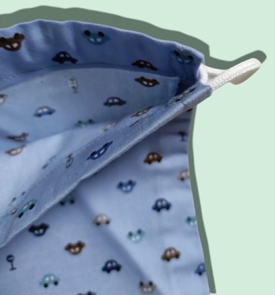 画像3: sale コップ袋　給食袋【17×20】くるま (3)