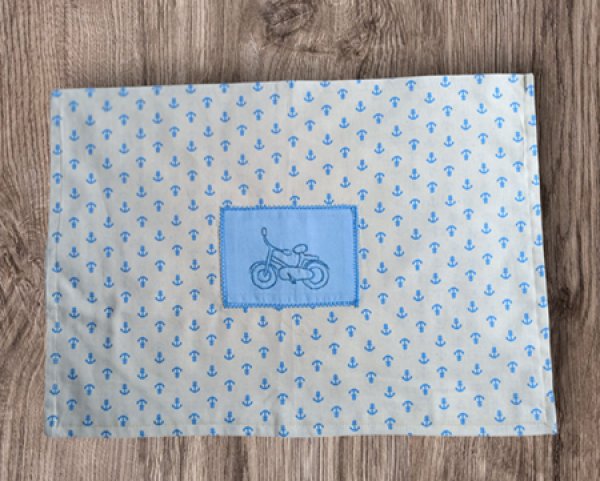 画像2: SALE♪ 巾着型 お弁当2点セット【自転車】暁星幼稚園仕様 (2)