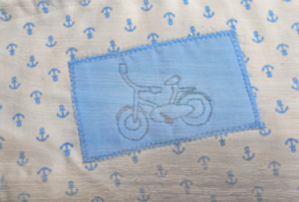 画像4: SALE♪ 巾着型 お弁当2点セット【自転車】暁星幼稚園仕様 (4)