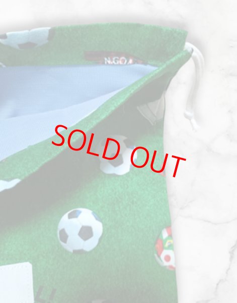 画像3: コップ袋　給食袋【１７×２０】サッカー (3)