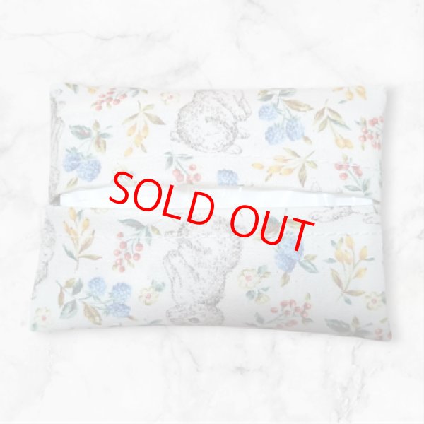 画像1: M ミニティッシュケース【ラミネート】うさぎ (1)