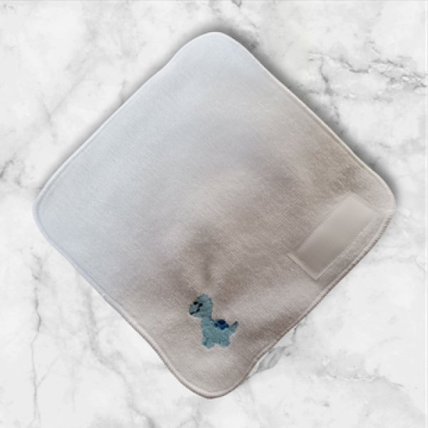 画像2: ネーム付き　１５ｃｍタオルハンカチ　恐竜 (2)