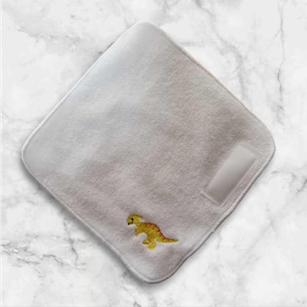 画像2: ネーム付き　１５ｃｍタオルハンカチ　恐竜 (2)