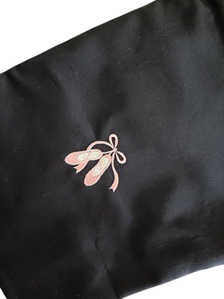 画像2: 靴袋【22×28】紺　トゥシューズ (2)