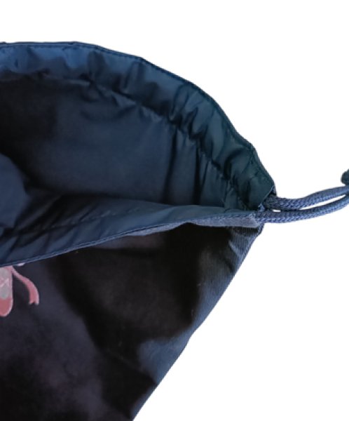 画像4: 靴袋【22×28】紺　トゥシューズ (4)