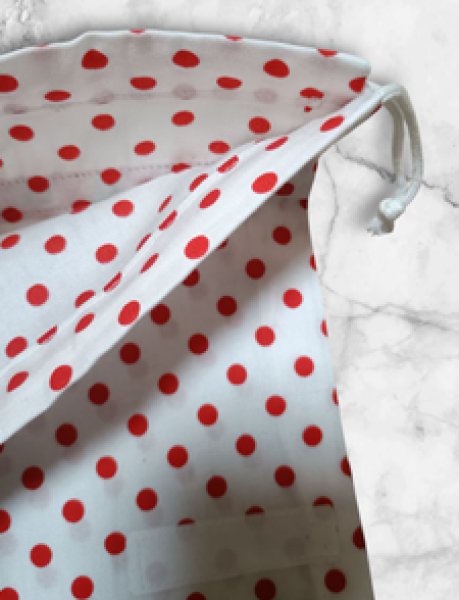 画像3: sale♪　コップ袋　給食袋【17×20】水玉 (3)