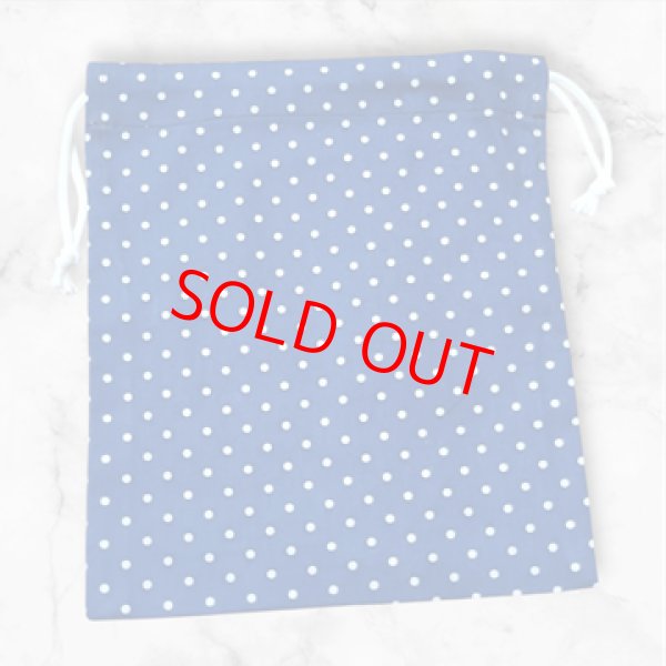 画像2: sale♪　コップ袋　給食袋【17×20】暁星　水玉 (2)