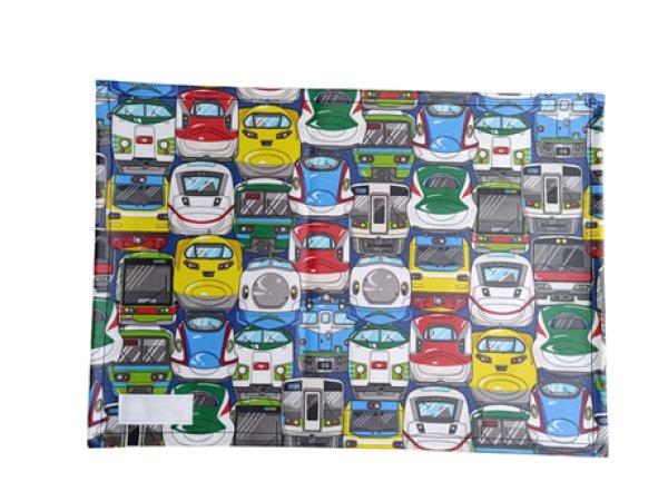画像1: ラミネートランチマット【23×35】電車 (1)
