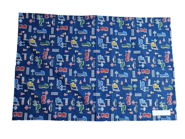 画像1: SALE♪ お給食マット【働く車】40×60ｃｍ　 (1)