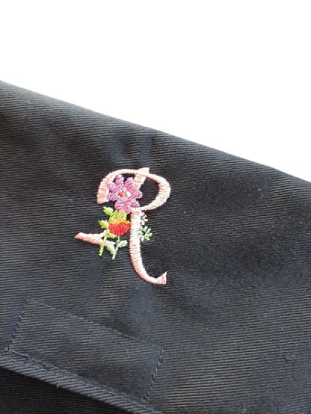 画像2: 工作袋【22×16】イニシャル　R (2)