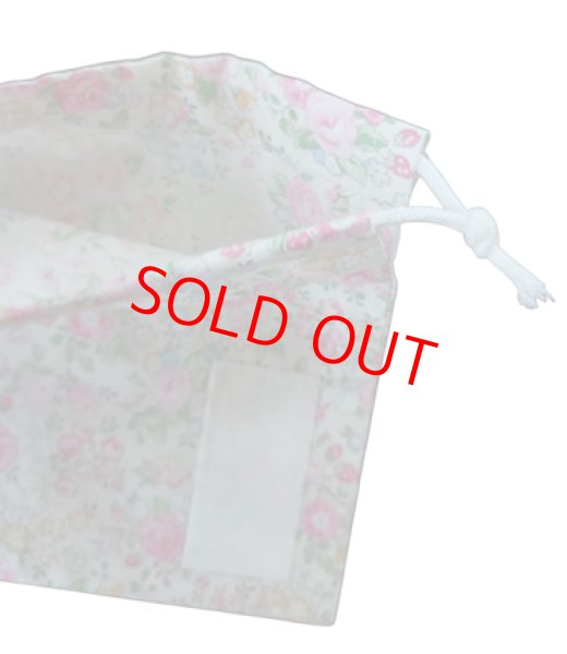 画像2: 巾着　コップ袋【お花リボン】１５×１５ｃｍ (2)