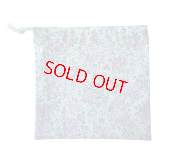 画像2: 巾着　コップ袋【お花リボン】１５×１５ｃｍ (2)