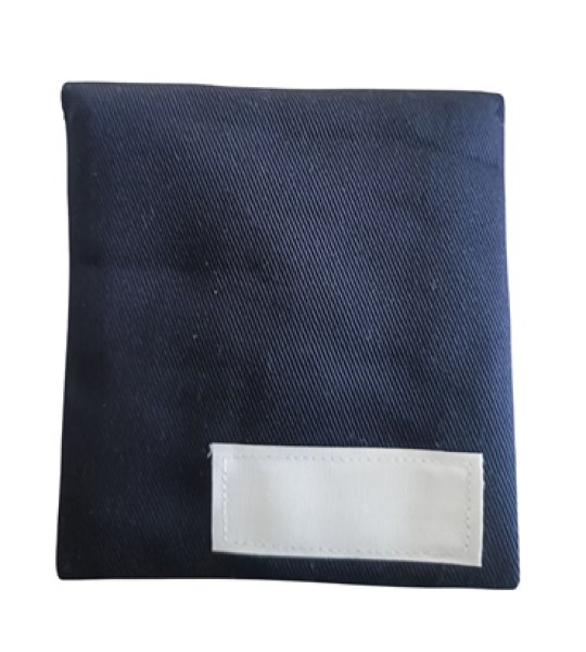 画像3: おめだい　ロザリオケース【９×9.5】紺　イニシャルA (3)