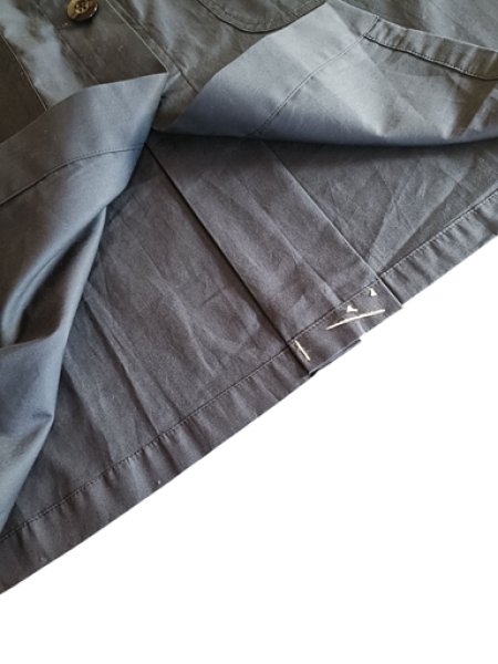 画像3: S【１３０】スモック　ロング　紺　半袖 前開き トゥシューズ (3)