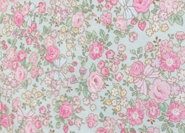 画像1: 図工マット 【40×60】お花リボン (1)
