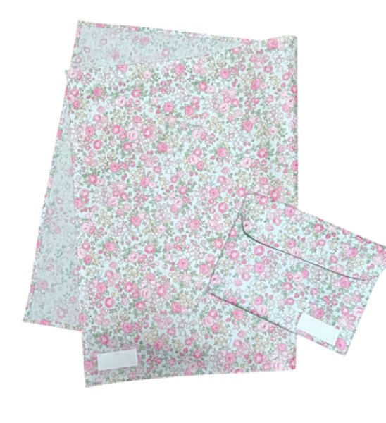 画像1: 図工マット&ケース 【40×60】お花リボン (1)