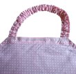 画像1: お弁当エプロン【水玉】５０cm (1)