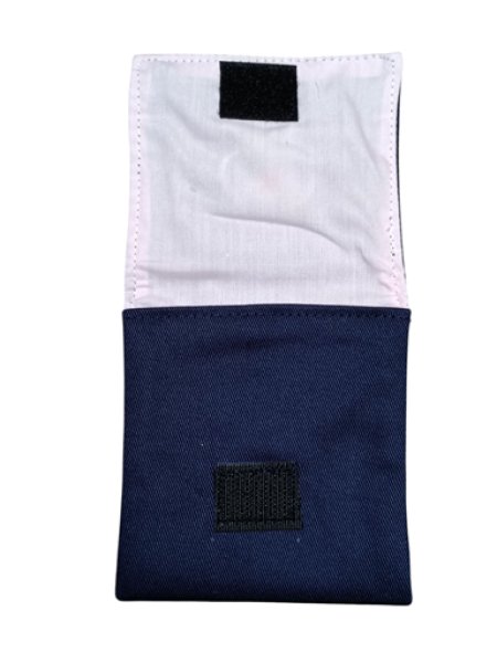 画像2: おめだい　ロザリオケース【９×9.5】紺　イニシャル　R (2)