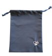 画像2: 靴袋【22×28】紺　イニシャルY (2)