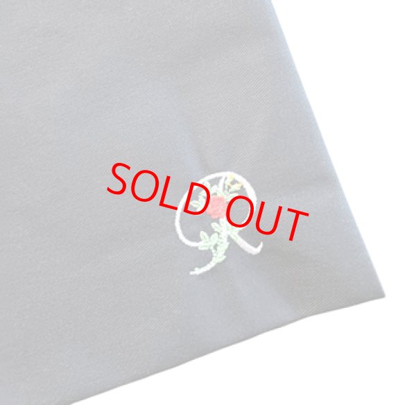 画像2: 靴袋【22×28】紺　イニシャルR　 (2)