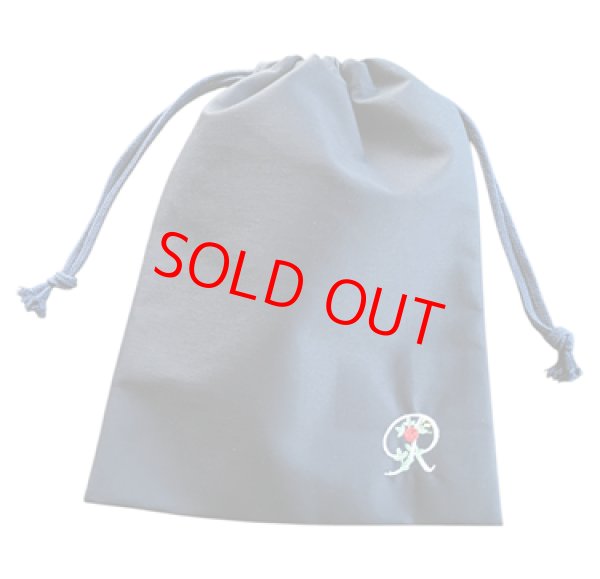 画像1: 靴袋【22×28】紺　イニシャルR　 (1)