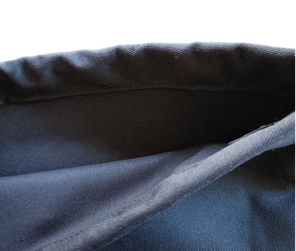 画像4: 靴袋【22×28】紺　イニシャルK (4)