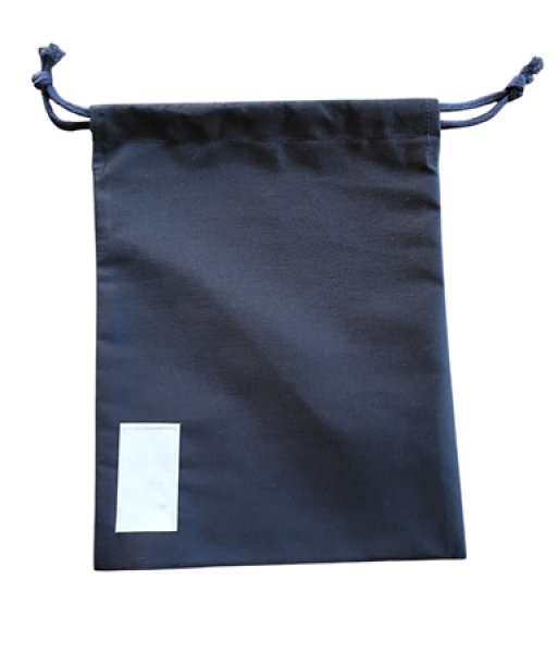 画像5: 靴袋【22×28】紺　イニシャルK (5)