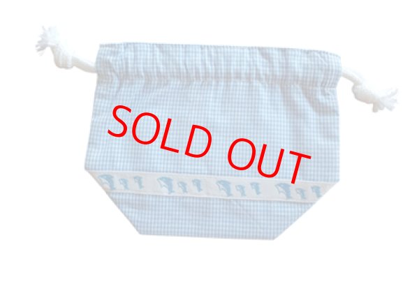 画像2: sale♪　コップ袋　給食袋　チェック (2)