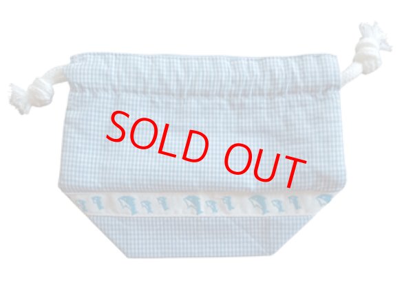 画像1: sale♪　コップ袋　給食袋　チェック (1)