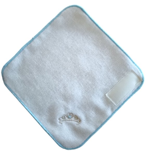 画像2: ネーム付き　１５ｃｍ　ティアラ　タオルハンカチ　 (2)