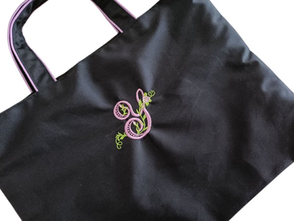 画像2: 移動袋【３０×４０】イニシャル　Y　九段白百合仕様 (2)