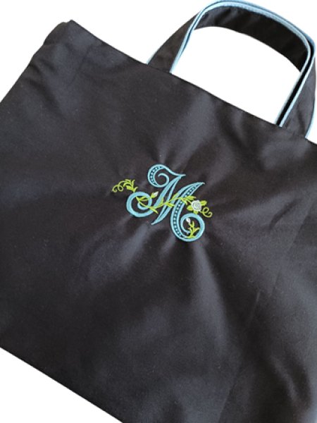 画像3: 移動袋【３０×４０】イニシャル　M　九段白百合仕様 (3)