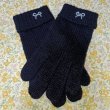 画像2: キッズニット手袋【紺】S　ブルーリボン (2)