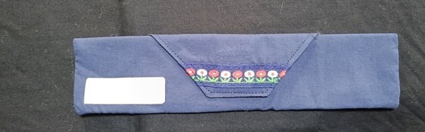 画像1: sale♪　カトラリーケース【紺】 21×5cm (1)