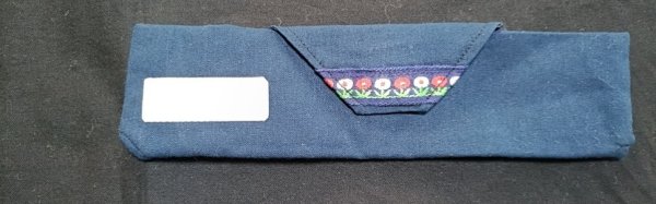 画像1: sale♪　カトラリーケース【紺】 21×5cm (1)