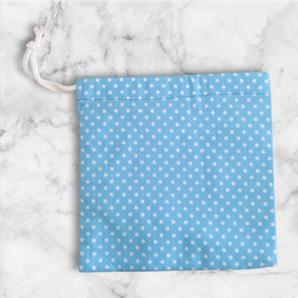 画像2: sale♪巾着　コップ袋【水玉】１５×１５ｃｍ (2)