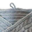 画像2: 手編みマフラー80【水色】メリノウール ベビー (2)