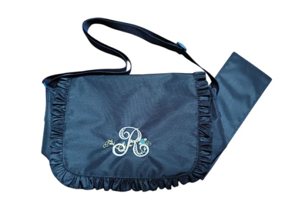 画像1: お弁当鞄セット【紺】イニシャル　R【九段白百合小学校仕様】 (1)